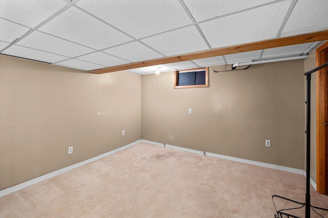 603 Shabbona Trl, Batavia, IL 60510 - finished basement featuring a drop ceiling and carpet flooring