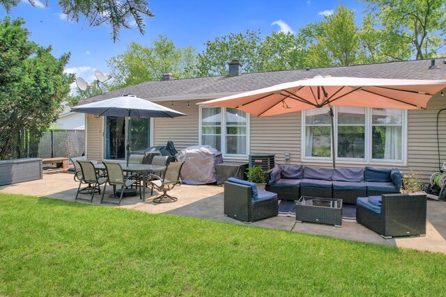 508 Falmore Ln, Bolingbrook, IL 60440 - view of patio / terrace with an outdoor living space and a grill