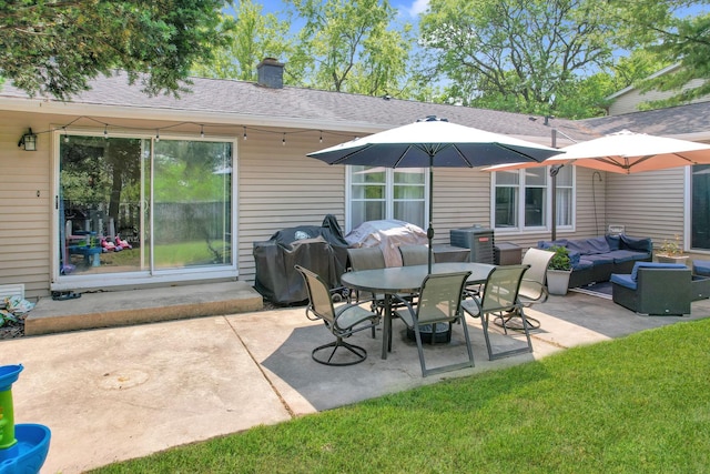 508 Falmore Ln, Bolingbrook, IL 60440 - view of patio / terrace with an outdoor living space