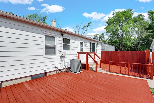 22227 Clyde Ave, Sauk Village, IL 60411 - view of wooden deck