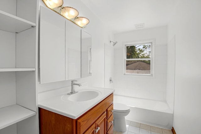 22227 Clyde Ave, Sauk Village, IL 60411 - bathroom featuring vanity, bathing tub / shower combination, and tile patterned flooring
