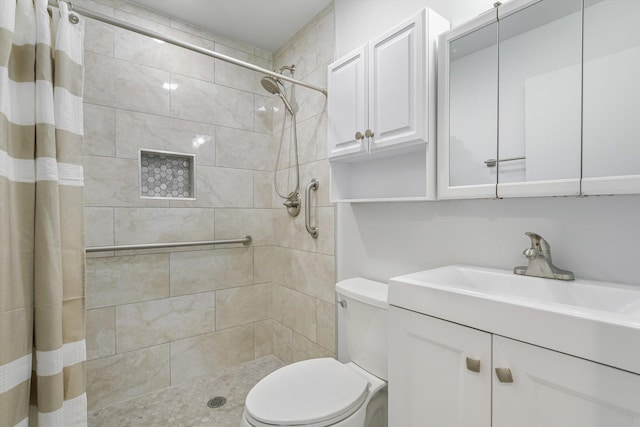3515 Central Rd Unit 103, Glenview, IL 60025 - bathroom featuring vanity and tiled shower