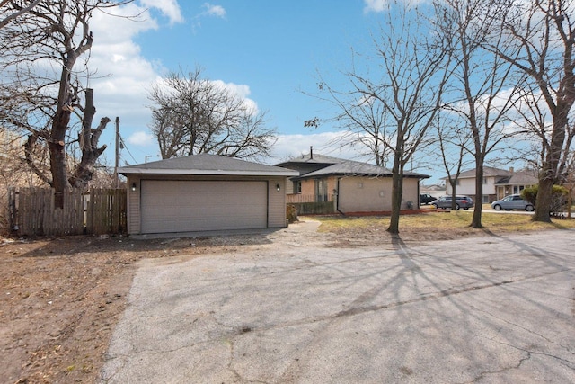 1848 172nd St, East Hazel Crest, IL 60429 - view of front facade featuring a detached garage
