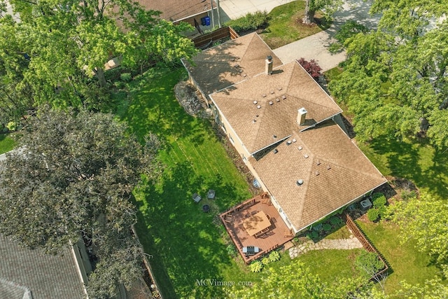 1703 Wilmette St, Wheaton, IL 60187 - view from above of property