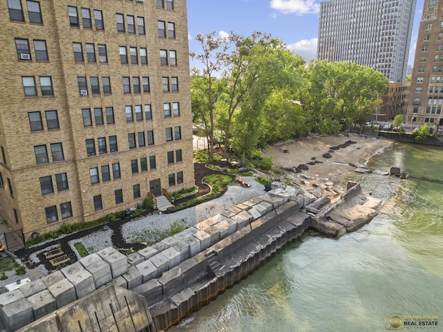 7321 S S Shore Dr Unit 10A, Chicago, IL 60649 - view of property with a water view and a view of city