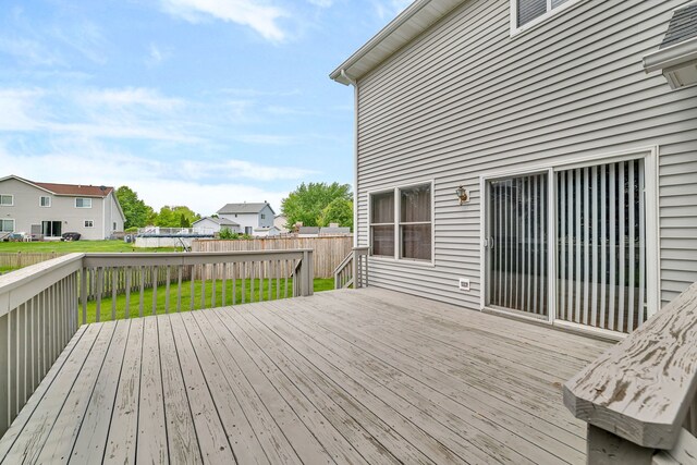 26437 W Deer Path, Channahon, IL 60410 - wooden terrace with a residential view
