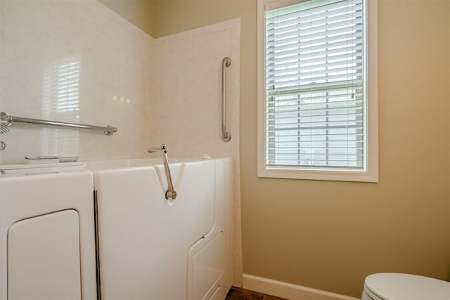 1720 Eide Rd, Bloomington, IL 61704 - bathroom featuring toilet and baseboards