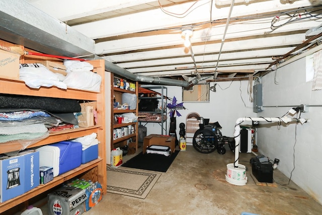 274 Crystal Ave, South Elgin, IL 60177 - unfinished below grade area with electric panel