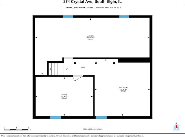 274 Crystal Ave, South Elgin, IL 60177 - view of floor plan / room layout