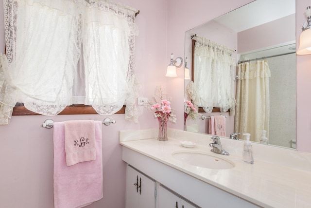 305 Denver Dr, Des Plaines, IL 60018 - bathroom featuring vanity and a shower with curtain