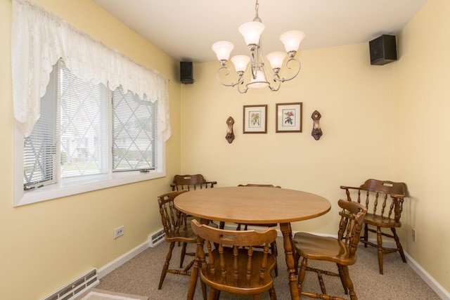 305 Denver Dr, Des Plaines, IL 60018 - dining area with carpet and a chandelier