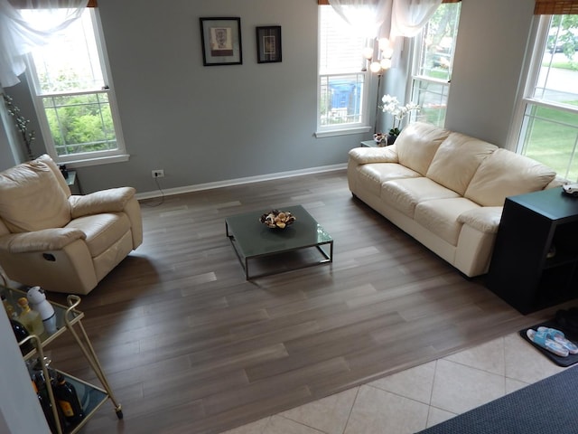 355 Wentworth Ln, Bartlett, IL 60103 - living area with wood finished floors and baseboards