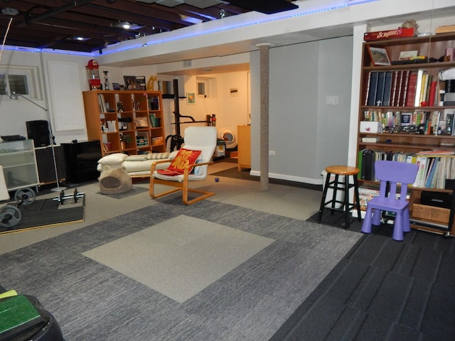 355 Wentworth Ln, Bartlett, IL 60103 - basement featuring carpet flooring