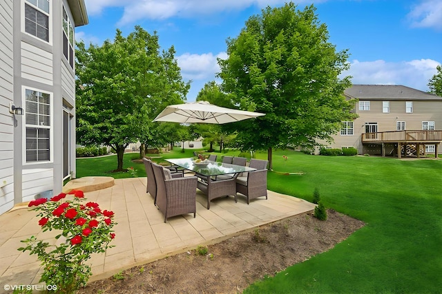 5436 Swan Cir, Hoffman Estates, IL 60192 - view of patio featuring outdoor dining area