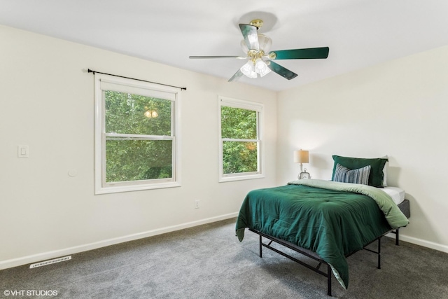 11 Willow Ct, Spring Valley, IL 61362 - bedroom featuring baseboards, carpet, and ceiling fan