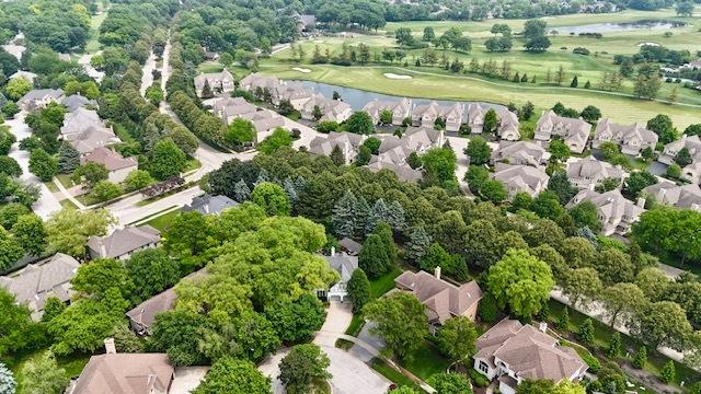 2515 Thurston Ct, Aurora, IL 60502 - aerial view of property and surrounding area featuring nearby suburban area, a large body of water, and a golf club