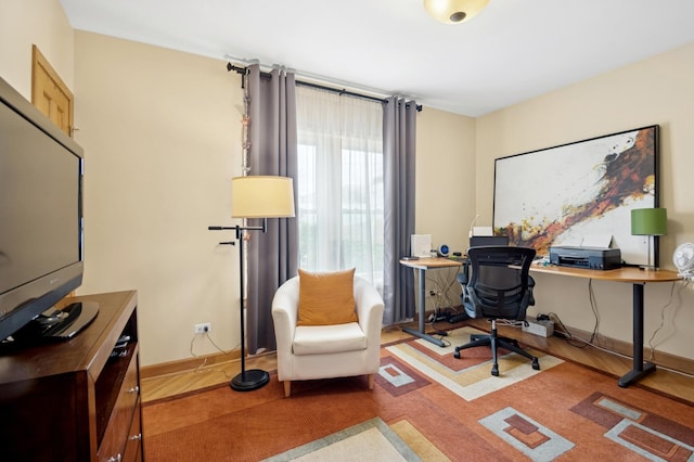 5055 N California Ave Unit 1S, Chicago, IL 60625 - office area with baseboards