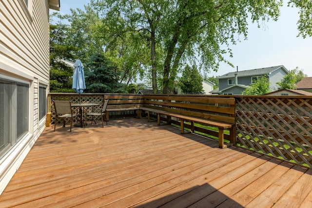 31 W Devon Ave, Glendale Heights, IL 60139 - wooden deck with outdoor dining space