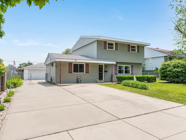 110 Edie Ln, Joliet, IL 60435 - view of front of home featuring an outbuilding and a garage