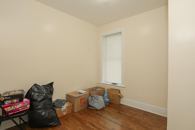401 N Humphrey Ave, Oak Park, IL 60302 - unfurnished room with wood finished floors and baseboards