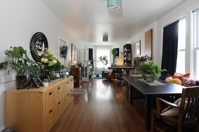 401 N Humphrey Ave, Oak Park, IL 60302 - dining room with dark wood-style floors