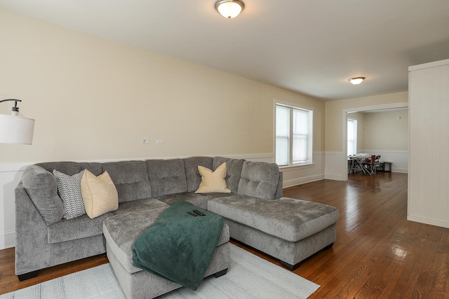401 N Humphrey Ave, Oak Park, IL 60302 - living room with wood finished floors