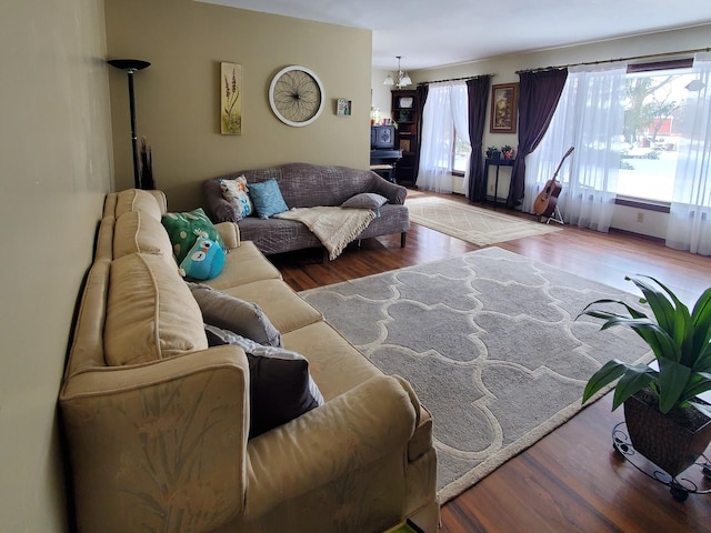 42W490 Kedeka Rd, Sugar Grove, IL 60554 - living room featuring wood finished floors