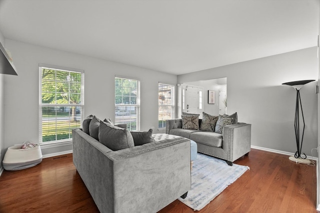 2003 Schumacher Dr, Naperville, IL 60540 - living area with dark wood finished floors