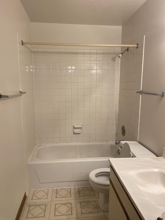 1744 Eastwood Ct Unit 3, Schaumburg, IL 60195 - full bathroom featuring toilet, shower / tub combination, and vanity