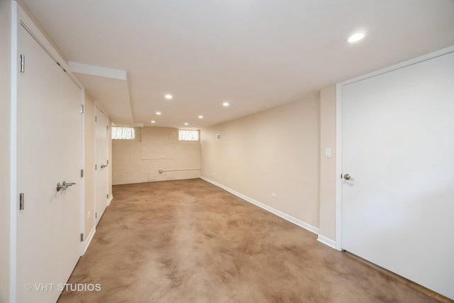 1707 N 78th Ave, Elmwood Park, IL 60707 - below grade area featuring recessed lighting and light colored carpet