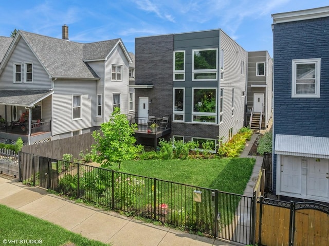 1633 N Saint Louis Ave, Chicago, IL 60647 - view of front facade with brick siding