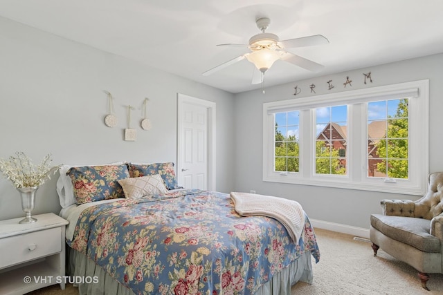 3136 Kewanee Ln, Naperville, IL 60564 - bedroom with carpet and ceiling fan