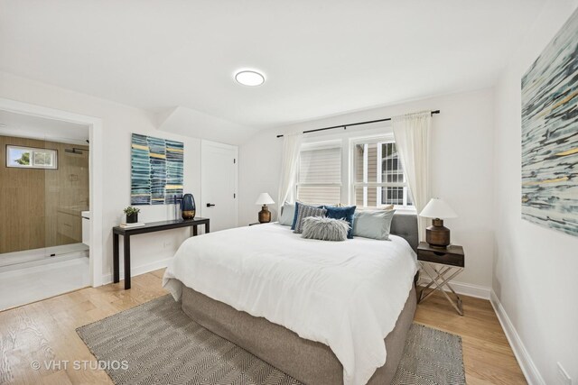 920 Hayes Ave, Oak Park, IL 60302 - bedroom featuring light wood-type flooring and ensuite bathroom
