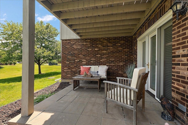 15031 Mayo Dr Unit 19D, Orland Park, IL 60462 - view of patio / terrace with an outdoor hangout area