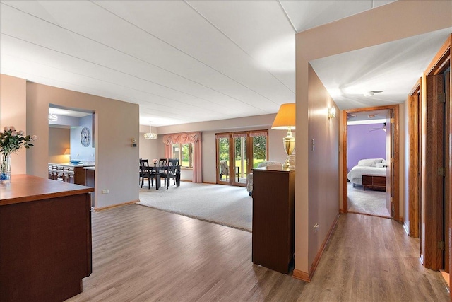 15031 Mayo Dr Unit 19D, Orland Park, IL 60462 - hall with light wood-style flooring and baseboards