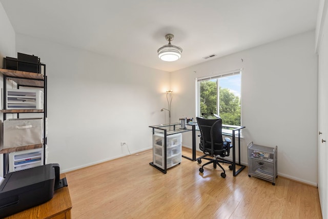 2812 Sun Valley Dr, Plainfield, IL 60586 - office featuring light wood-style flooring and baseboards