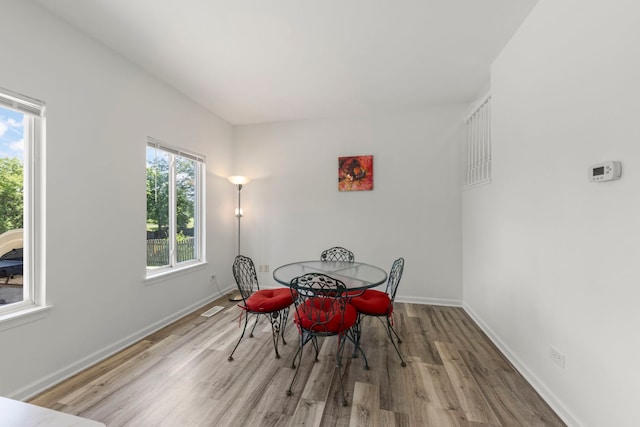 2812 Sun Valley Dr, Plainfield, IL 60586 - dining area with wood finished floors and baseboards