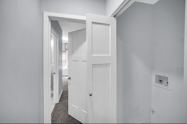 7825 S St Lawrence Ave, Chicago, IL 60619 - laundry room with hookup for a washing machine and carpet floors