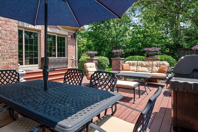 320 Vista Dr, Wilmette, IL 60091 - deck featuring outdoor dining space