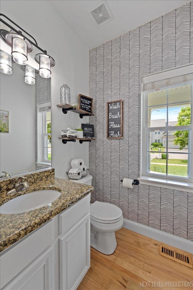 0S587 Grengs Ln, Geneva, IL 60134 - half bath with wood finished floors and vanity
