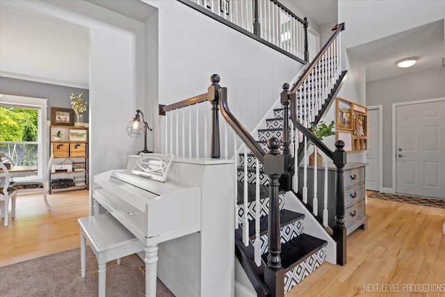 0S587 Grengs Ln, Geneva, IL 60134 - staircase featuring wood finished floors