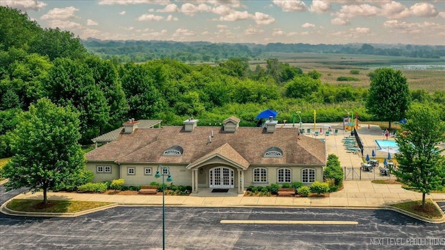 0S587 Grengs Ln, Geneva, IL 60134 - view of front of property featuring french doors and uncovered parking