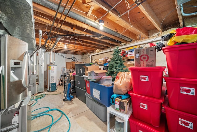 2365 Richardson Rd, West Brooklyn, IL 61378 - unfinished basement featuring water heater