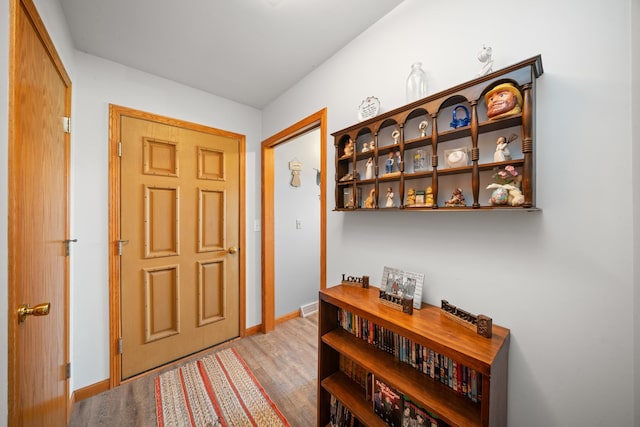 2365 Richardson Rd, West Brooklyn, IL 61378 - entrance foyer with baseboards and wood finished floors