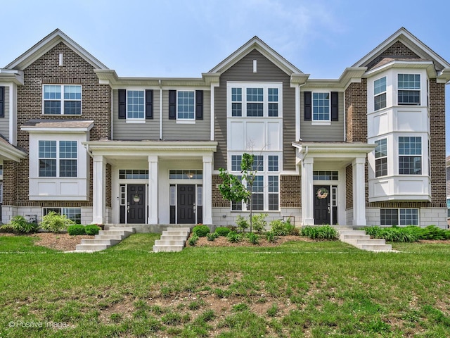 14017 S Belmont Dr, Homer Glen, IL 60491 - multi unit property featuring brick siding and a front lawn