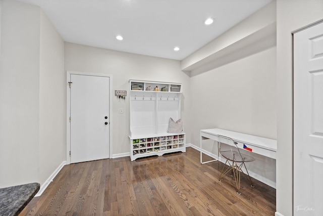 7015 Clearwater Dr Unit 7015, Plainfield, IL 60586 - mudroom featuring wood finished floors and recessed lighting