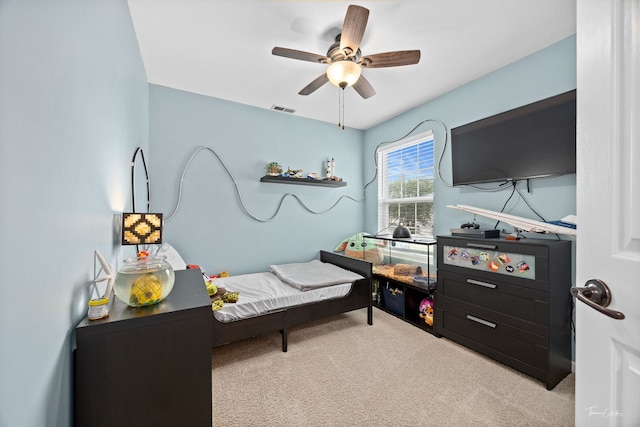 7015 Clearwater Dr Unit 7015, Plainfield, IL 60586 - bedroom featuring carpet flooring and a ceiling fan