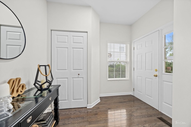 7015 Clearwater Dr Unit 7015, Plainfield, IL 60586 - entrance foyer featuring dark wood-style flooring and baseboards