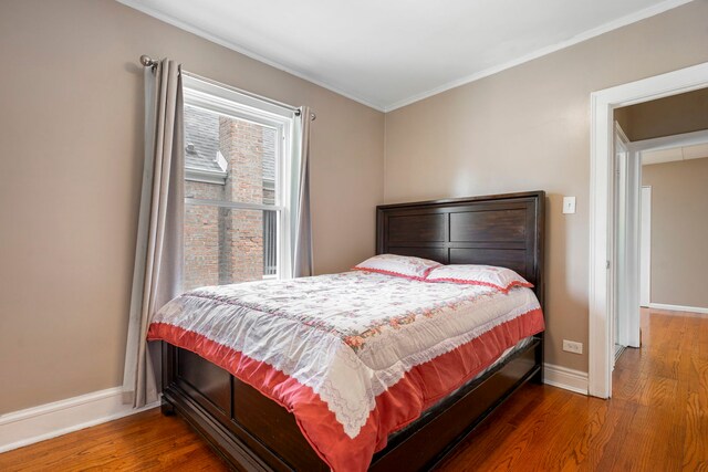 3408 S 58th Ave, Cicero, IL 60804 - bedroom with wood finished floors and ornamental molding