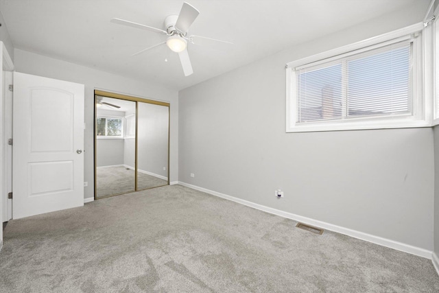 4014 W 77th Pl, Chicago, IL 60652 - unfurnished bedroom featuring carpet, baseboards, a closet, and ceiling fan